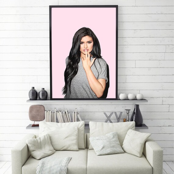 Kylie Jenner Poster Fashion Print Kylie Jenner Makeup Room Decor Fashion Poster Makeup Wall Art Lip Kit Kylie Jenner Merch Kylie Poster