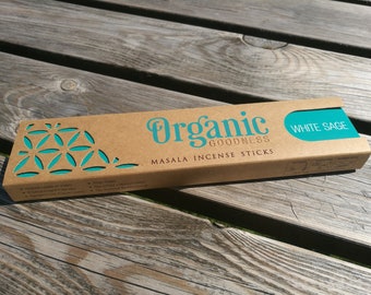 White Sage Organic Goodness Incense Sticks,