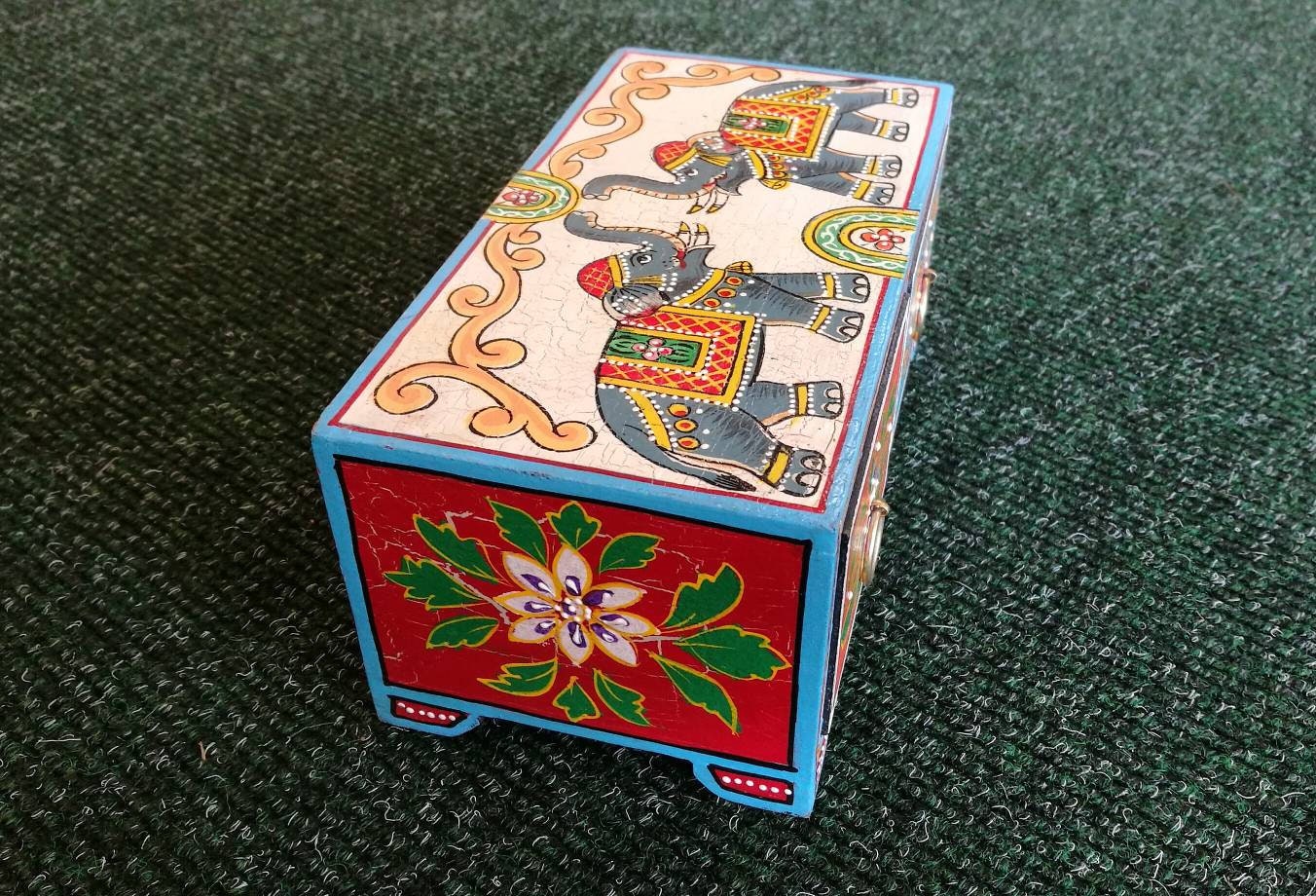 Hand Painted Elephant Drawers Jewellery Storage Hand Etsy