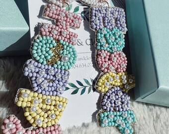 Beaded Stylish Earrings // Easter Southern Chic Jewelry Holiday