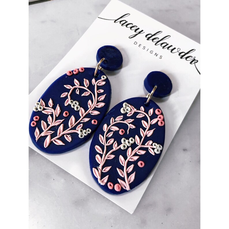 Boond Hand Embroidered Earring main image 1