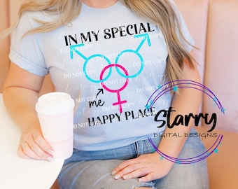 In my special happy place PNG Digital Download #polylife files in white and black