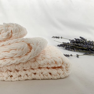 Crochet Cotton Dishcloths (Pack of 3)