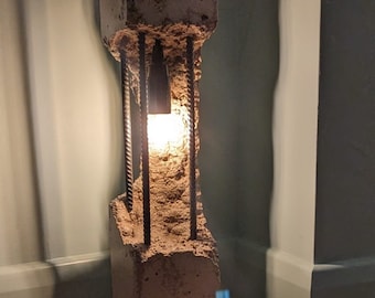 Concrete and Steel Lamp