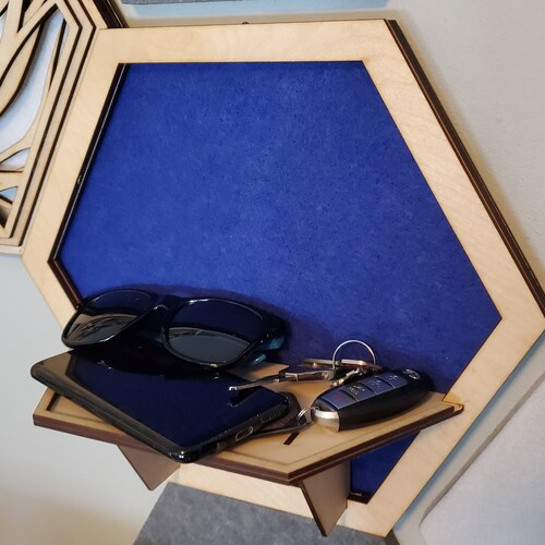 Acoustic Wall Tile Art Wood Polygon Sound Diffuser Hexagonal Etsy