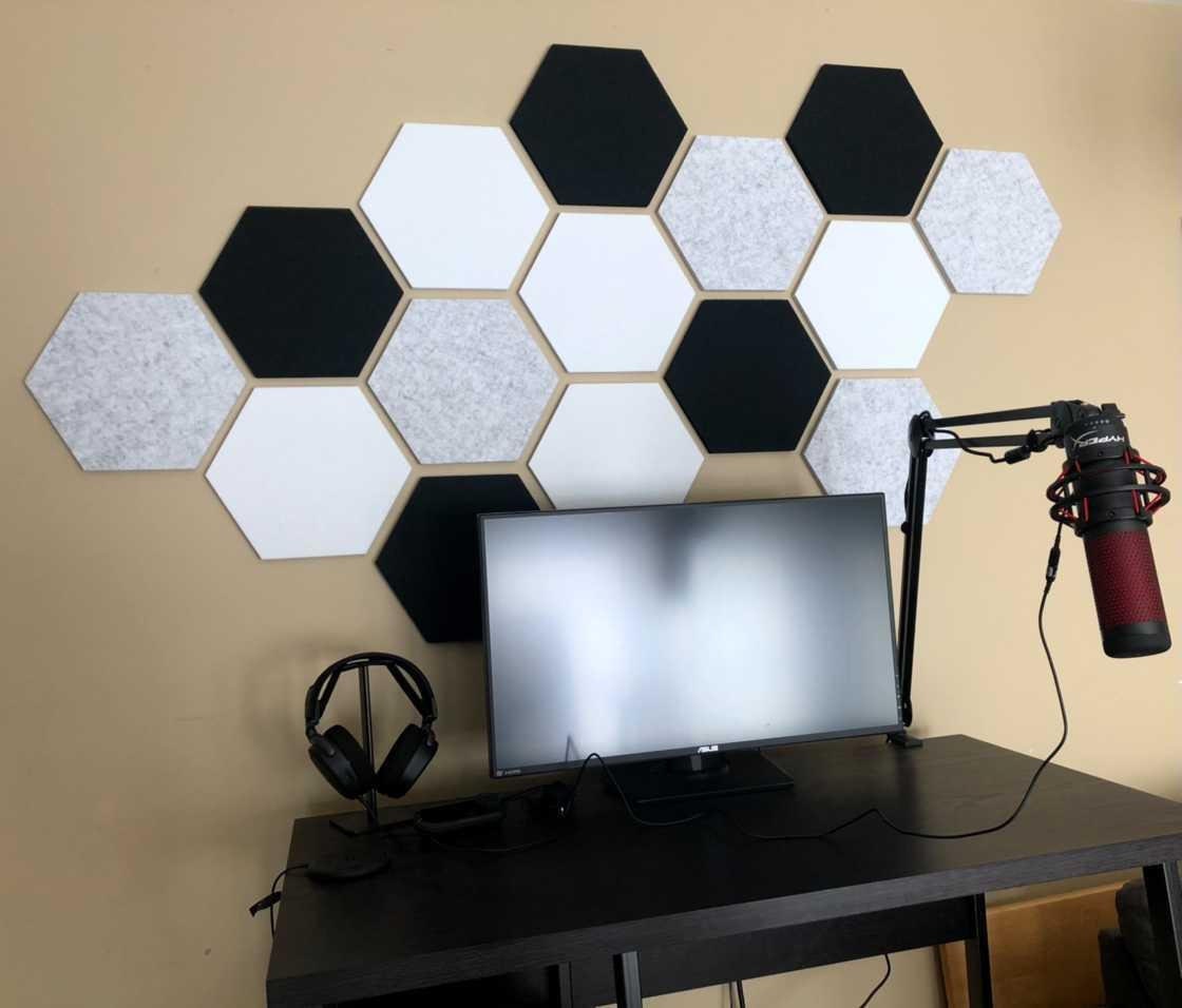 Sound Panel Acoustic Panel Adhesive Backed Sound Proof Pin Etsy