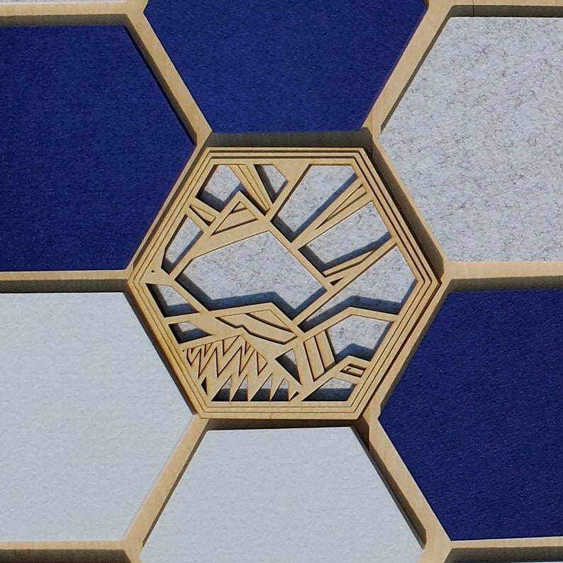 Wood Polygon Sound Diffuser Panel Acoustic Hexagon Wall Tile | Etsy
