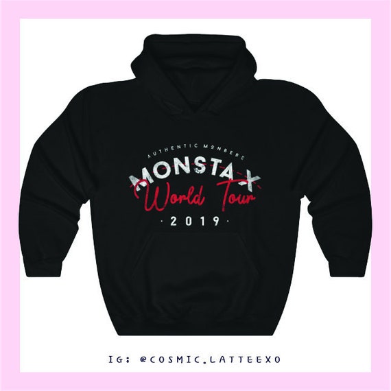 Monsta X 19 World Tour Fan Made Concert Hoodie Monbebe Etsy