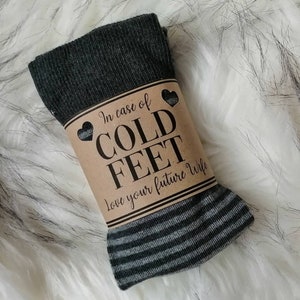 Groom Gifts Groom Socks Bride to Groom Gift From the Bride Cold Feet
