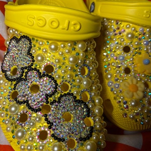 Daisy and Lyla Customized Bling & Pearl Crocs