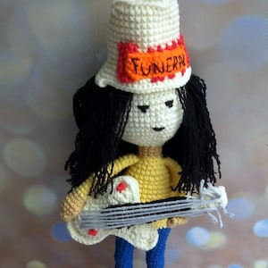 Benutzerdefinierte Plüschpuppe, von Buckethead inspirierte gehäkelte Naturfigur, Miniatur-3D-Portrait einer gesunden Person, Mini-She-Figur. Beste Geschenkidee zur Geburt