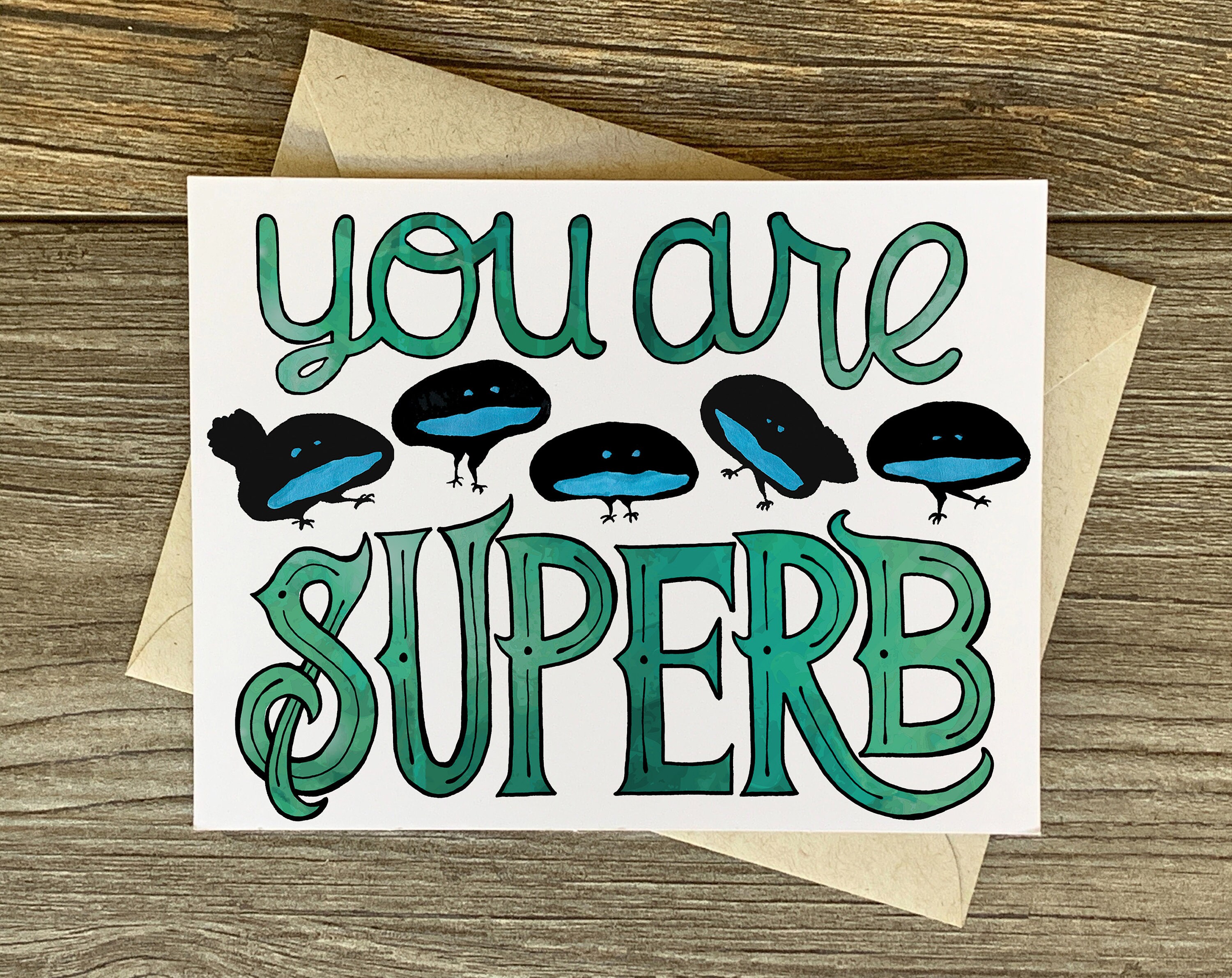 You are superb bird of paradise card etsy