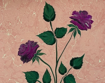 Hand Marbled Paper: Marbling Art (Ebru) Decorative Paper