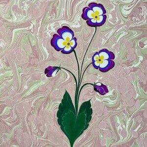 Hand Marbled Paper: Marbling Art (Ebru) Decorative Paper