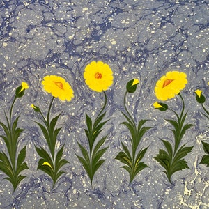Hand Marbled Paper: Marbling Art (Ebru) Decorative Paper