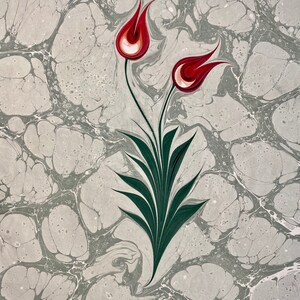 Hand Marbled Paper: Marbling Art (Ebru) Decorative Paper