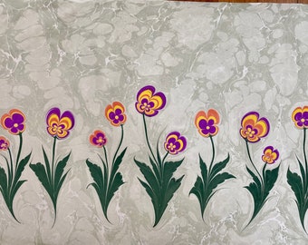 Hand Marbled Paper: Marbling Art (Ebru) Decorative Paper