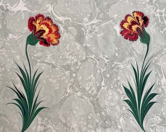 Hand Marbled Paper: Marbling Art (Ebru) Decorative Paper