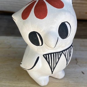 Eule/TierKeramik, Figur von Acoma Künstler, Chino