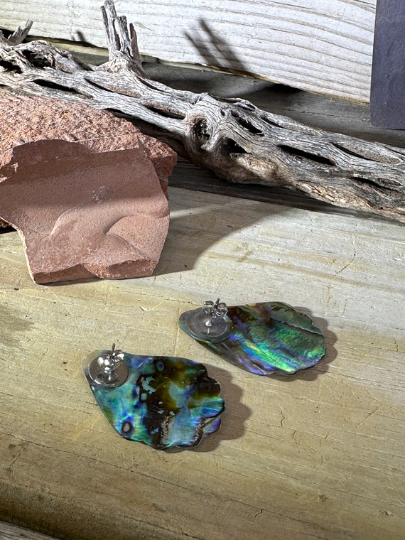 Handmade Abalone Shell Earrings, Lightweight - image 6