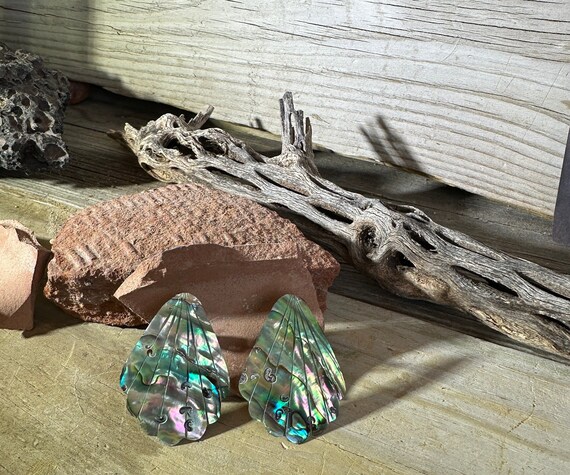 Handmade Abalone Shell Earrings, Lightweight - image 10