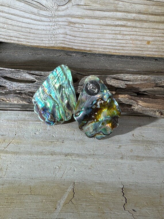 Handmade Abalone Shell Earrings, Lightweight - image 5