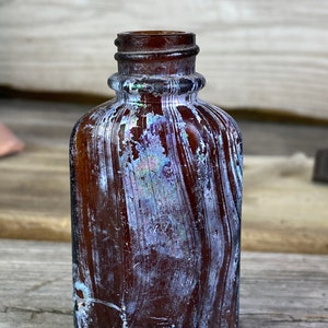 Vintage Medicine Bottle with Dropper and Lid