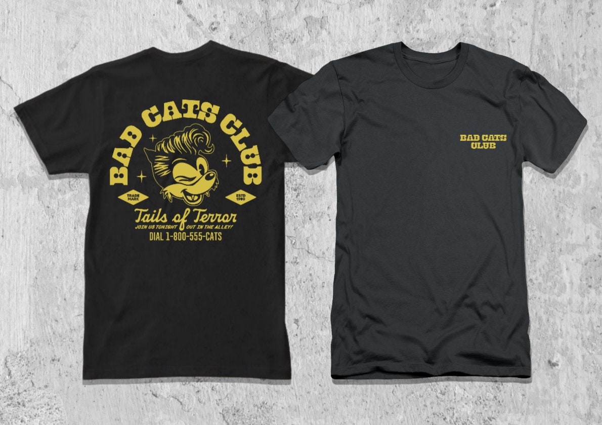 Bad cat sale pocket shirt