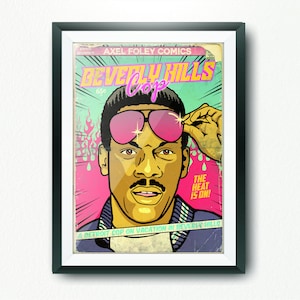 Beverly Hills 80s Cop Movie Inspired Limited Edition Print - Classic, Cult, 80s Movies.