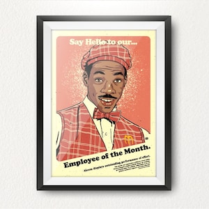 Eddie Murphy 80s  Comedy Movie Inspired Limited Edition Print. Cult, Classic, Satire, Comic, Akeem.