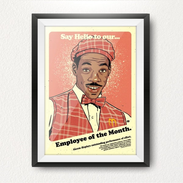 80s  Comedy Movie Inspired Limited Edition Print. Cult, Classic, Satire, Comic, Akeem.