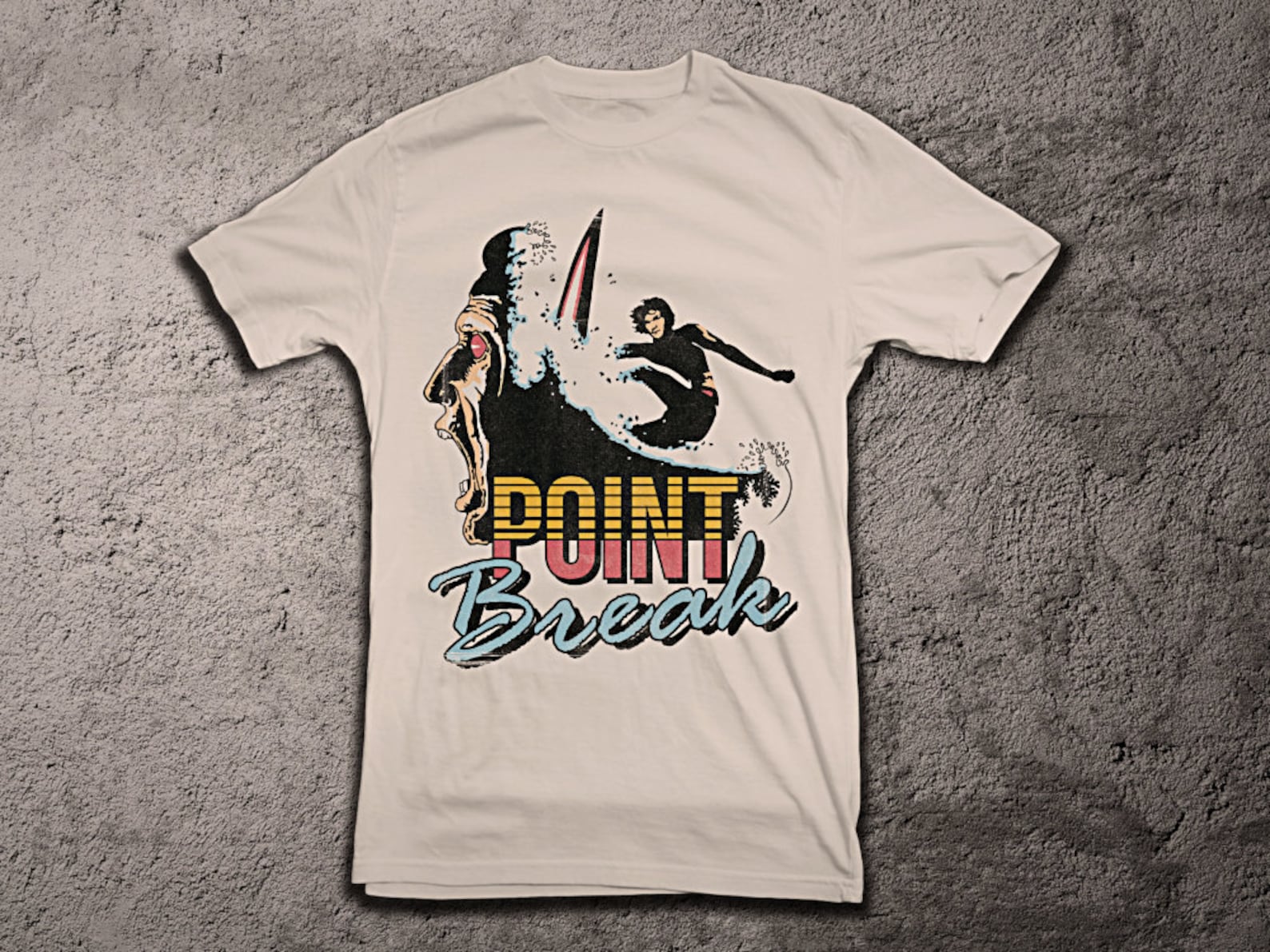 Hawaii Surfing Gifts featured by top Hawaii blog, Hawaii Travel with Kids: Unisex Retro Point Break Shirt / 90s Movie Poster / Keanu image 0