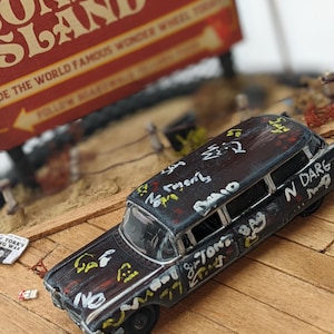 ウォリアーズ映画ランプ、1:64 小型ローグスカージオラマ、手作りのライト装飾、彼やお父さんへのユニークなギフト、父の日、新築祝いのギフト