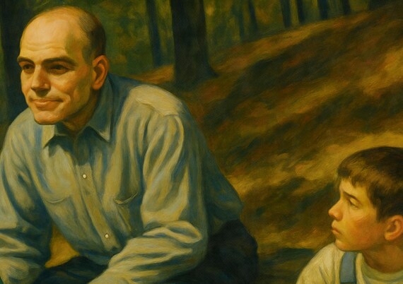 Sling Blade Art Print: Vintage Oil Painting Style Cult Movie
