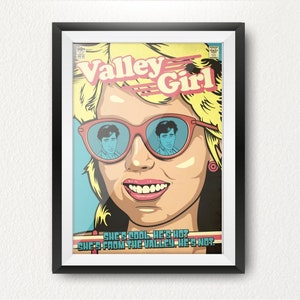 Valley 80s Teen Romantic Comedy Inspired Limited Edition Print - Classic, Cult, Movies.