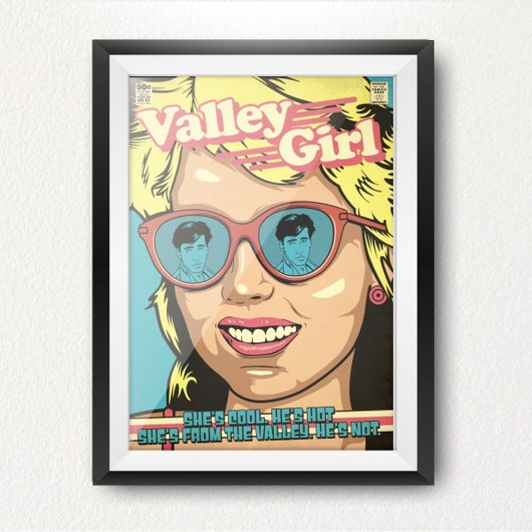 80s Teen Romantic Comedy Inspired Limited Edition Print - Classic, Cult, Valley, Movies.