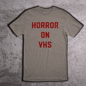 Horror en VHS, camiseta de edición limitada. 70s 80s