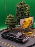 Twin Peaks Diorama Lamp: Handmade Glass Dome with FBI Car
