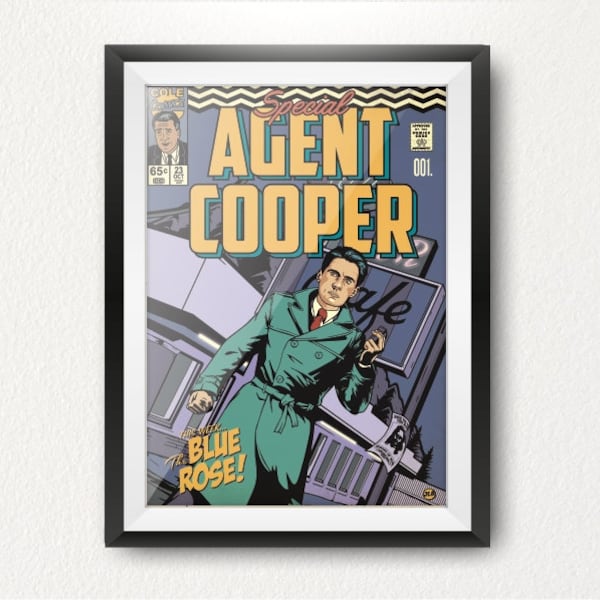 90s TV Series inspired Limited Edition Print, Cult, Classic, Cooper, Peaks.