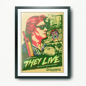 Obey Consume 80s Movie Inspired Limited Edition Print - Classic, Cult, Live, 80s Horror Movies. VHS.