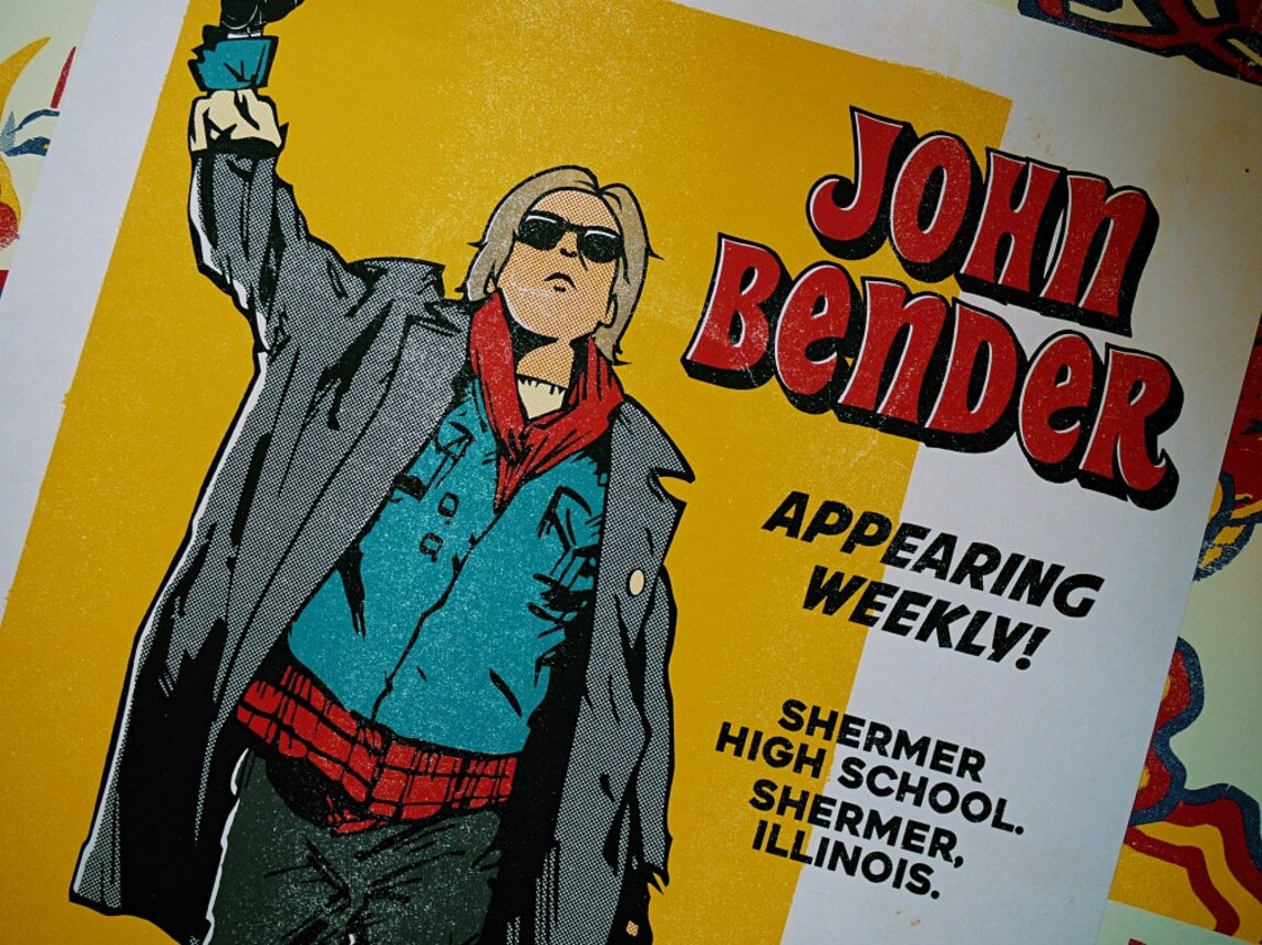 John Bender/The Breakfast Club Limited Edition Print / Poster Etsy