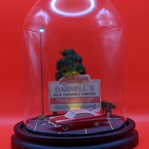 Movie Diorama Lamp | Handmade Vintage Car Night Scene | Retro Horror Film Display | Cult Movie Collector Decor image 9