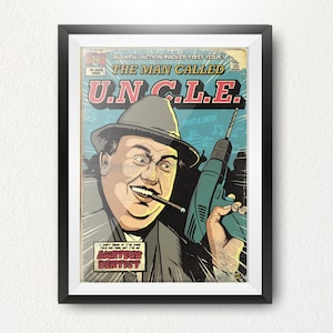 Stampa artistica da parete ispirata a film degli anni '80, stampa artistica da parete a tema comico, poster di film retrò, decorazioni per la stanza uniche, arte dei fumetti, regalo di Hughes per lui, festa del papà