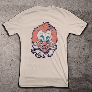 1980s Horror Clown Movie Unisex Shirt, Tshirt for Dad, Father&#39;s Day Gift, Men&#39;s Women&#39;s Cool Retro Movie T-shirt, Funny Cool Graphic T Shirt