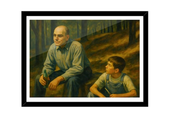 Sling Blade Art Print: Vintage Oil Painting Style Cult Movie