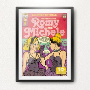 Romy 90s Cult Movie inspirado en el arte de pared Impresión, Chick Flick, Cult, Classic.
