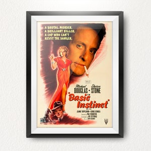 Basic 90s Thriller Movie Inspired Limited Edition Print / Poster.  Vintage, Cult