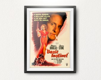 Basic 90s Thriller Movie Inspired Limited Edition Print / Poster.  Vintage, Cult