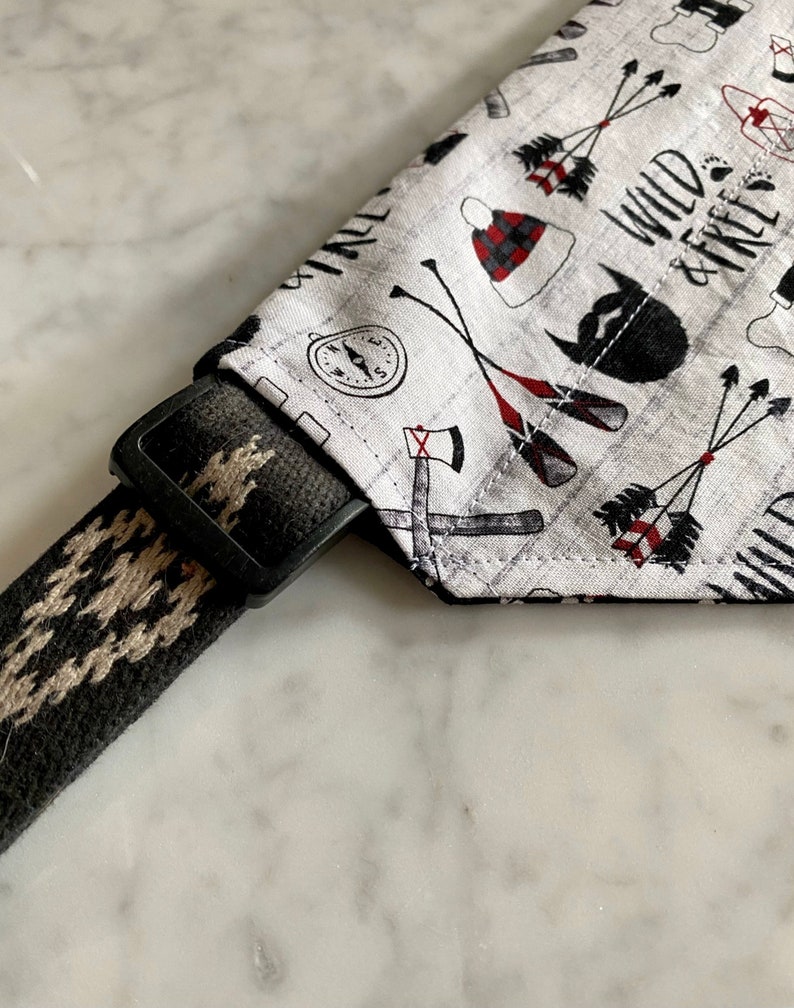 Over The Collar Puppy Scarf Sugar Skulls Dog Bandana Slip On Dog Bandana Red Dog Bandana