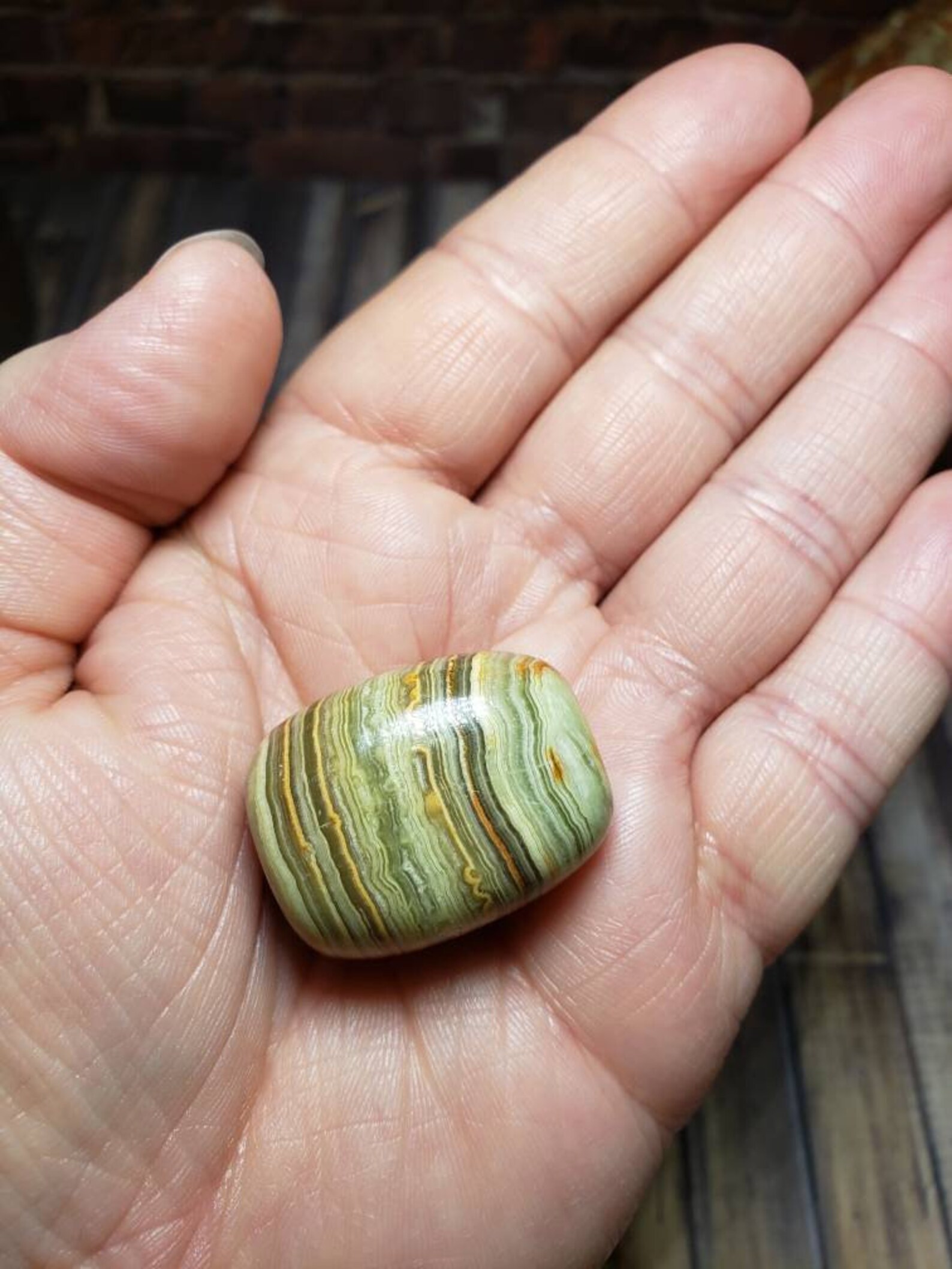 Green banded onyxGreen onyxHealing crystals and Etsy